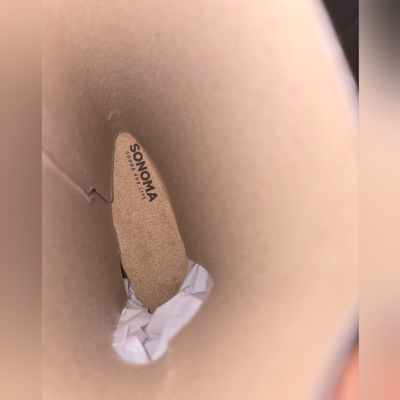 Sonoma Tan Ankle Boots with Elastic Side Panels Size 8 - Picture 9 of 11